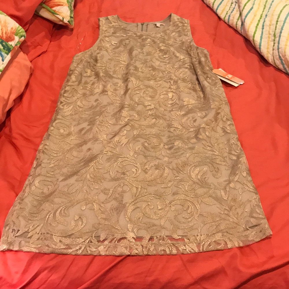 Gold dress